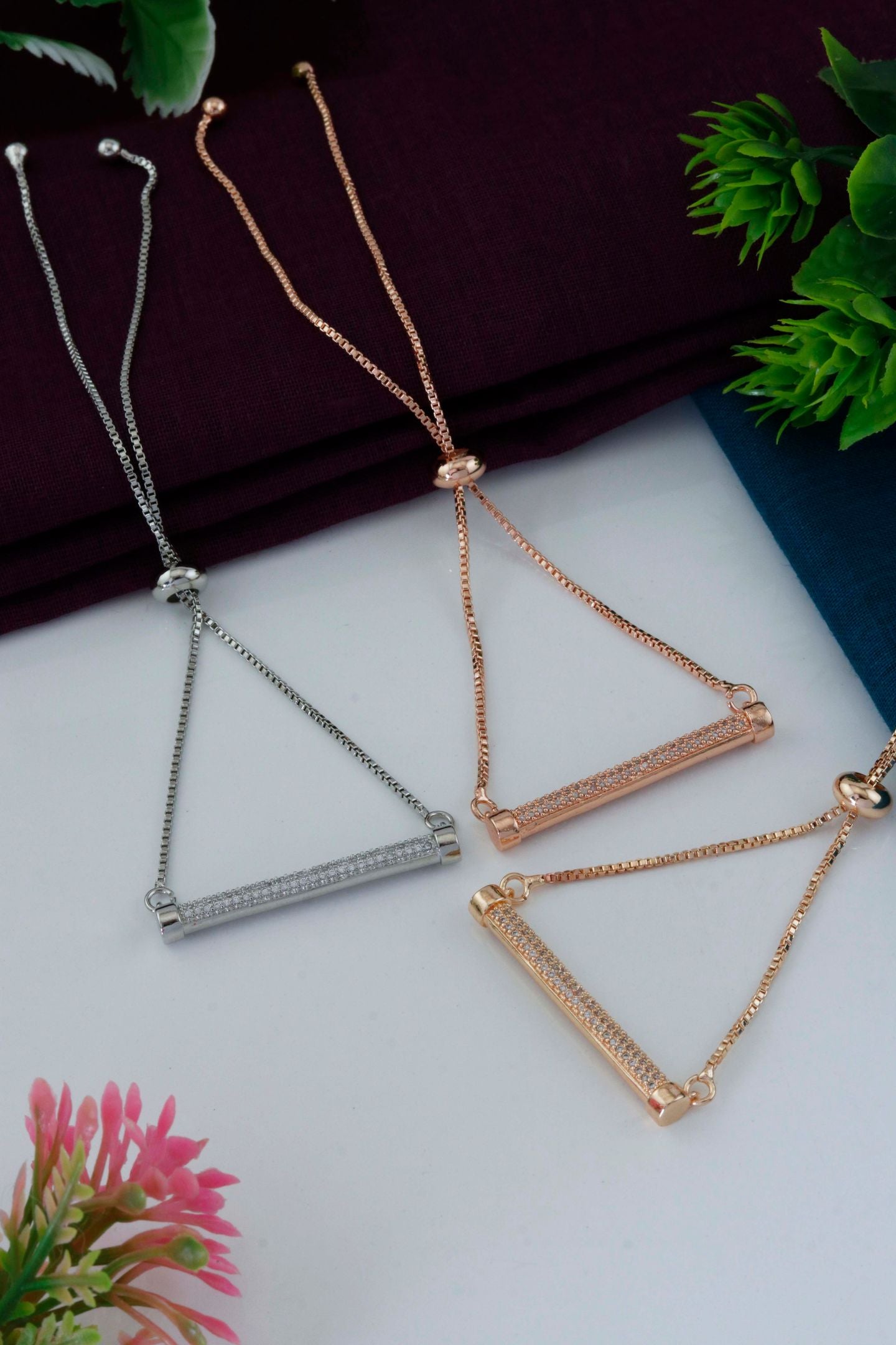 Crystal Bar Adjustable Bracelet