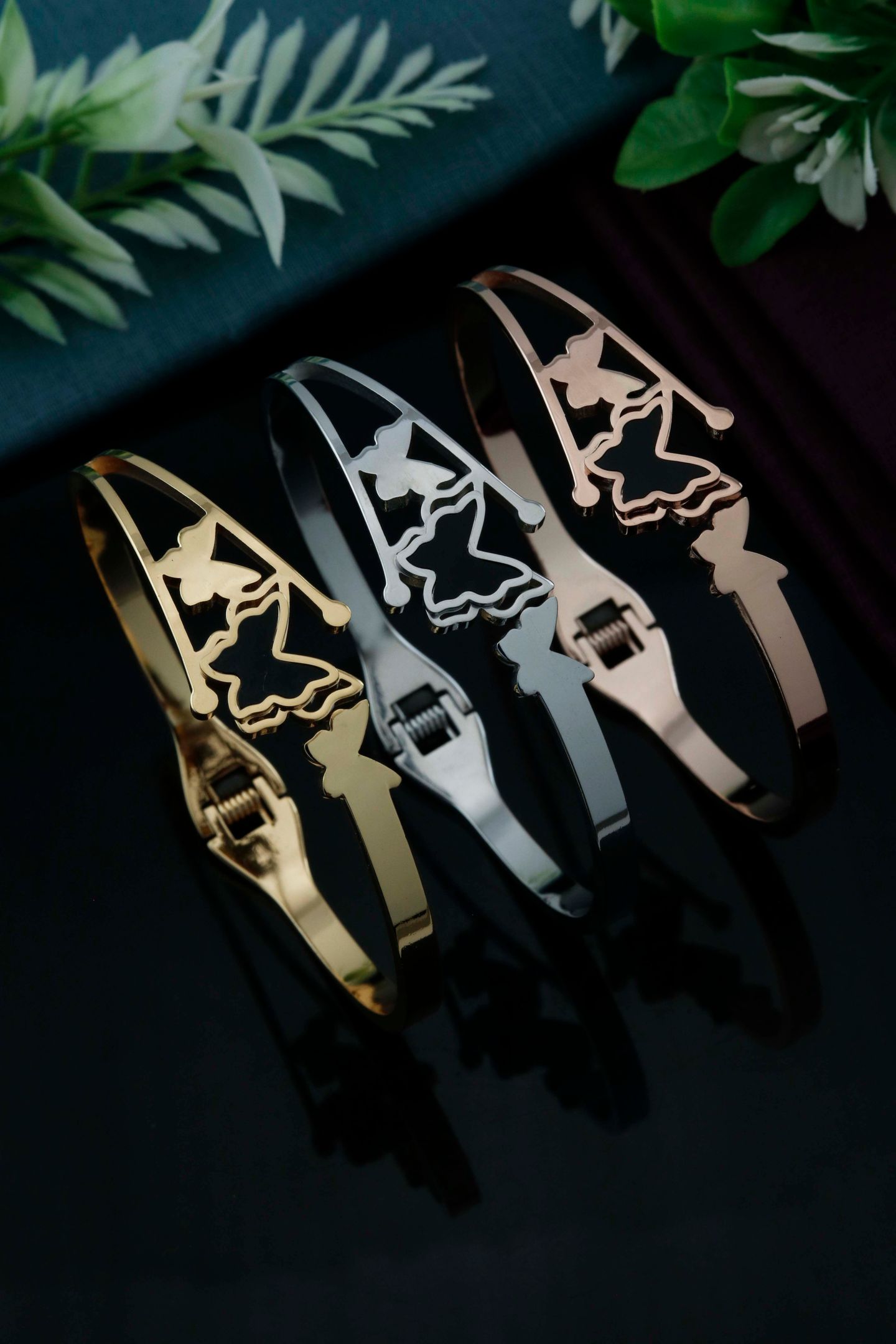 Elegant Butterfly Charm Designer Bracelet