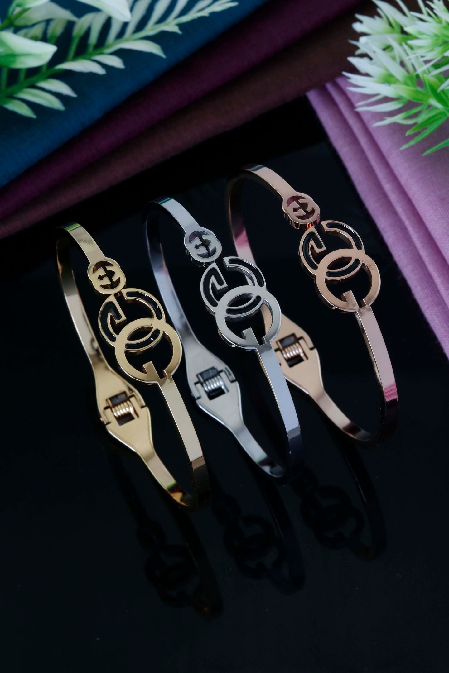 Iconic Circle Luxe Cuff Bracelet