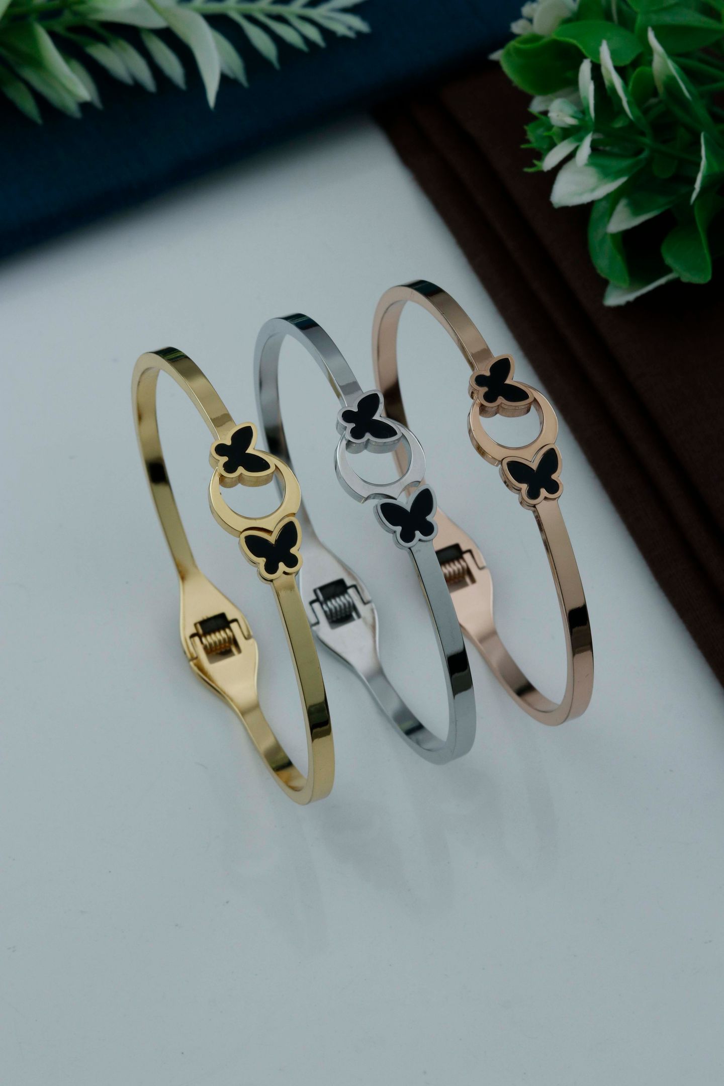 Elegant Butterfly Loop Designer Bracelet