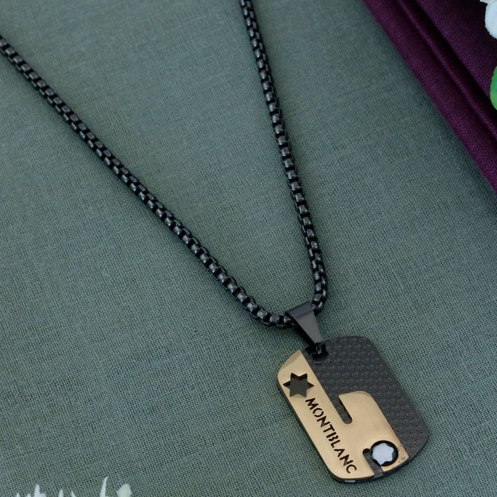 Luxury Star Cutout Black Pendant Chain