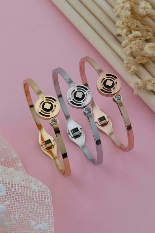 Adjustable Charm Stainless Steel Kada