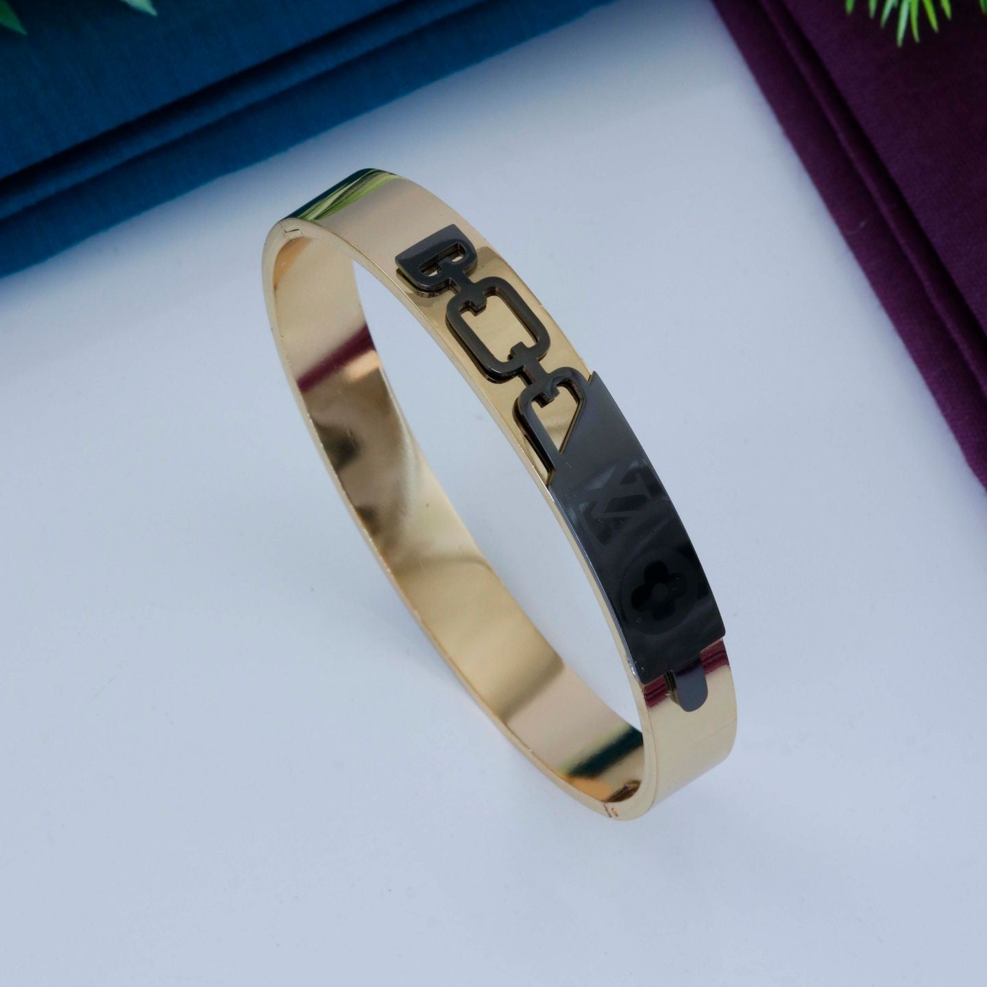 Gold & Black Premium Stainless Steel Bracelet