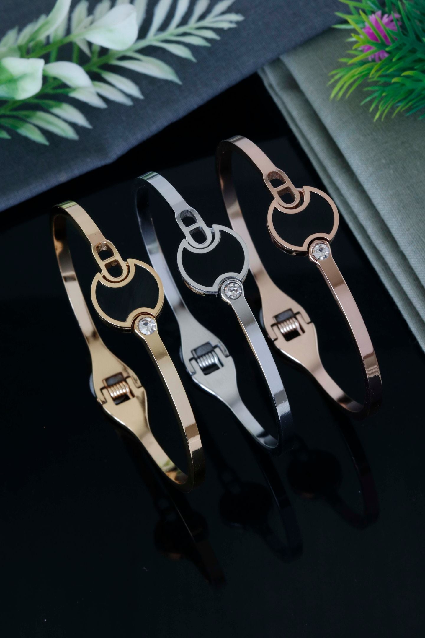 Modern Circular Charm Designer Bracelet