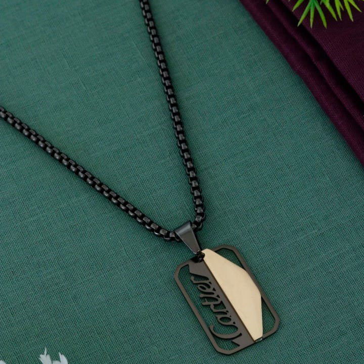 Hustle Motivational Pendant Chain