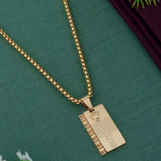 Royal Crown Tag Gold Chain
