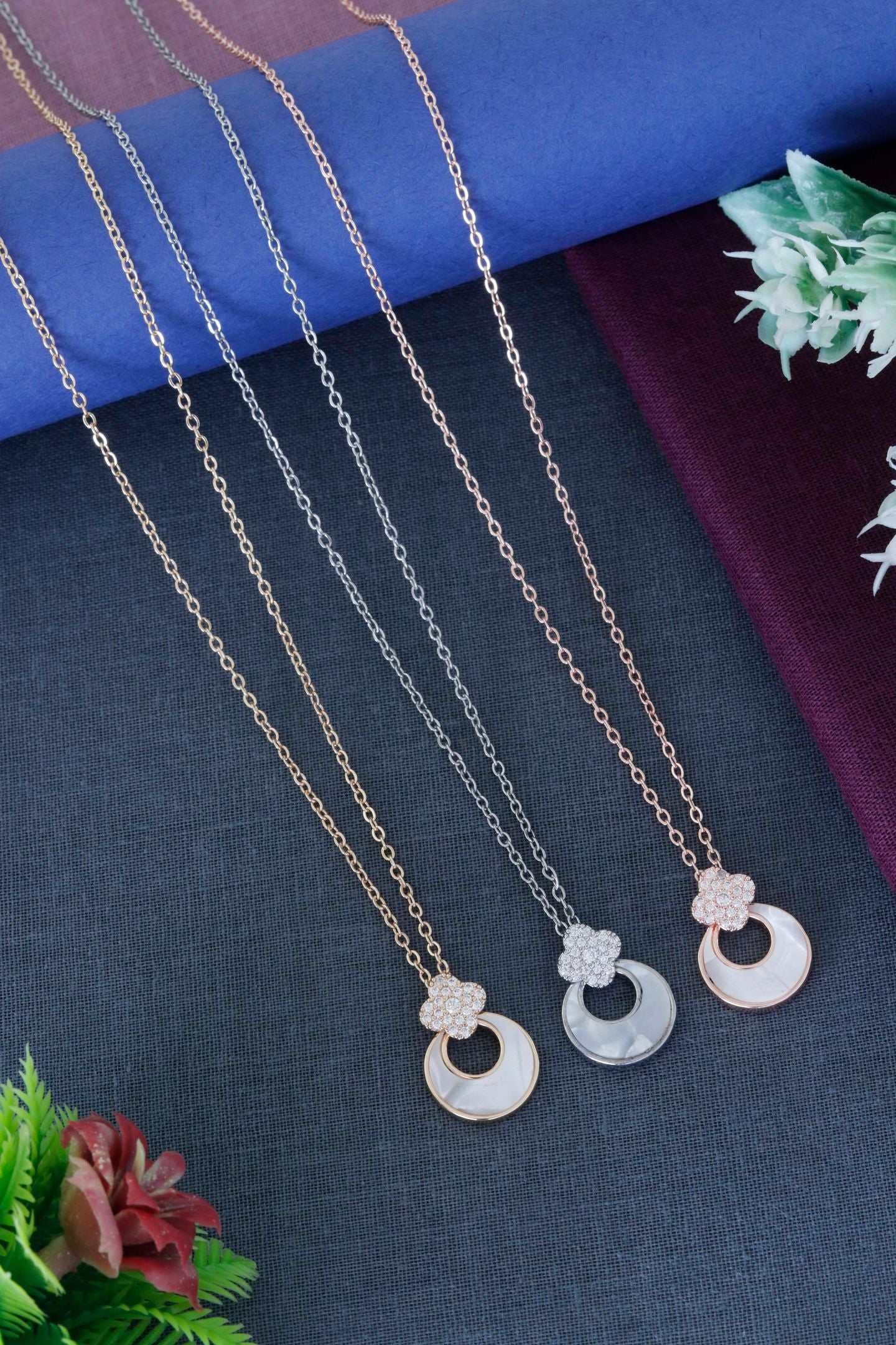 Radiant Halo Drop Pendant Necklace