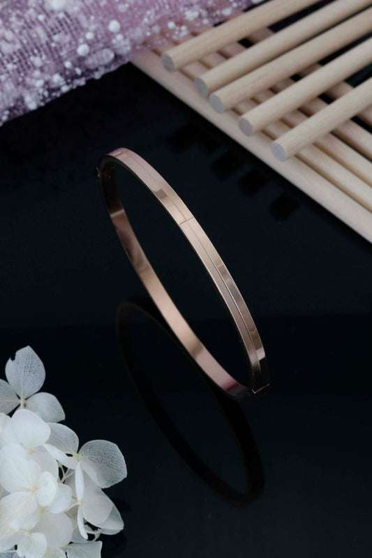 Rose Gold Minimal Stainless Steel Kada