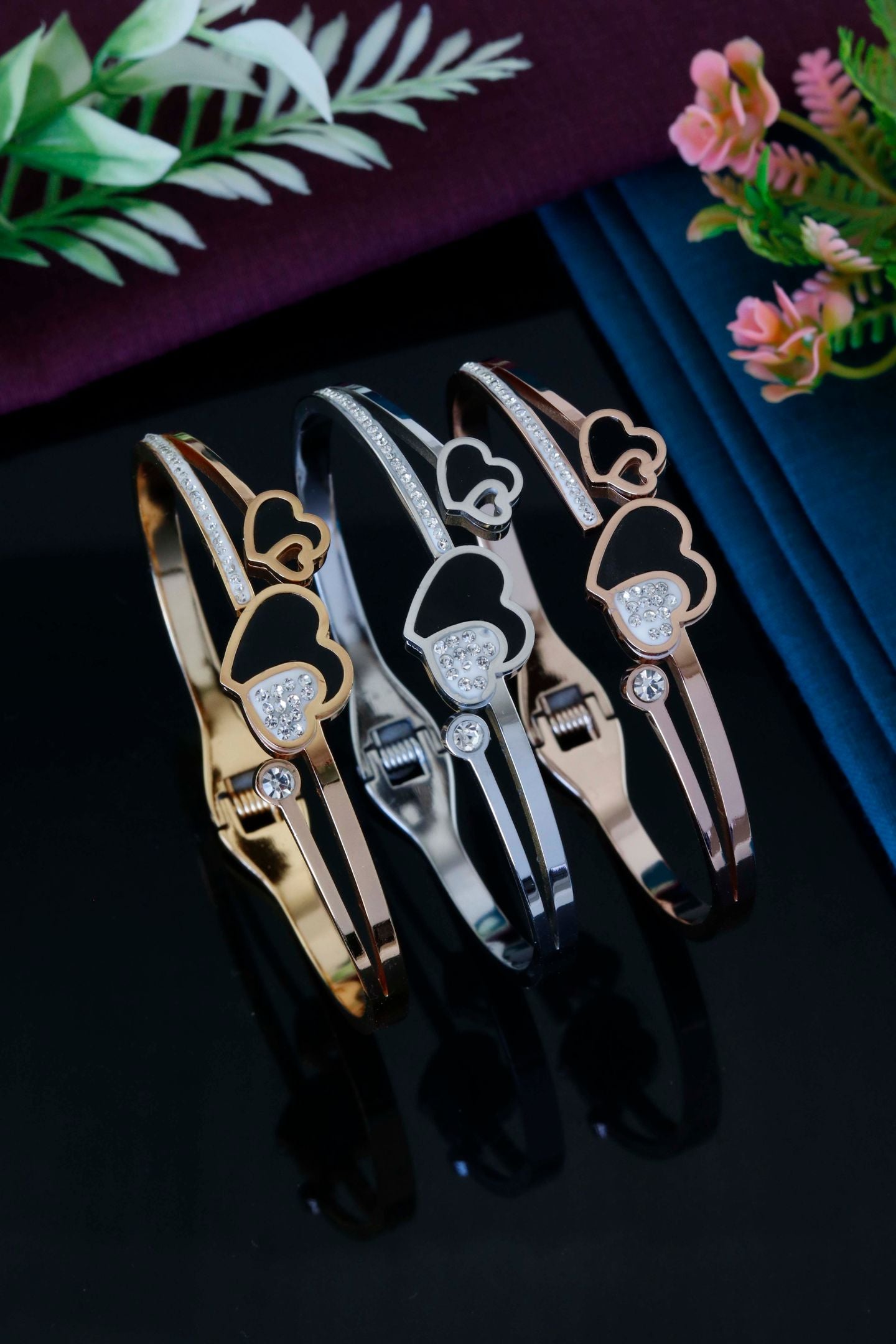 Luxury Double Heart Designer Bracelet