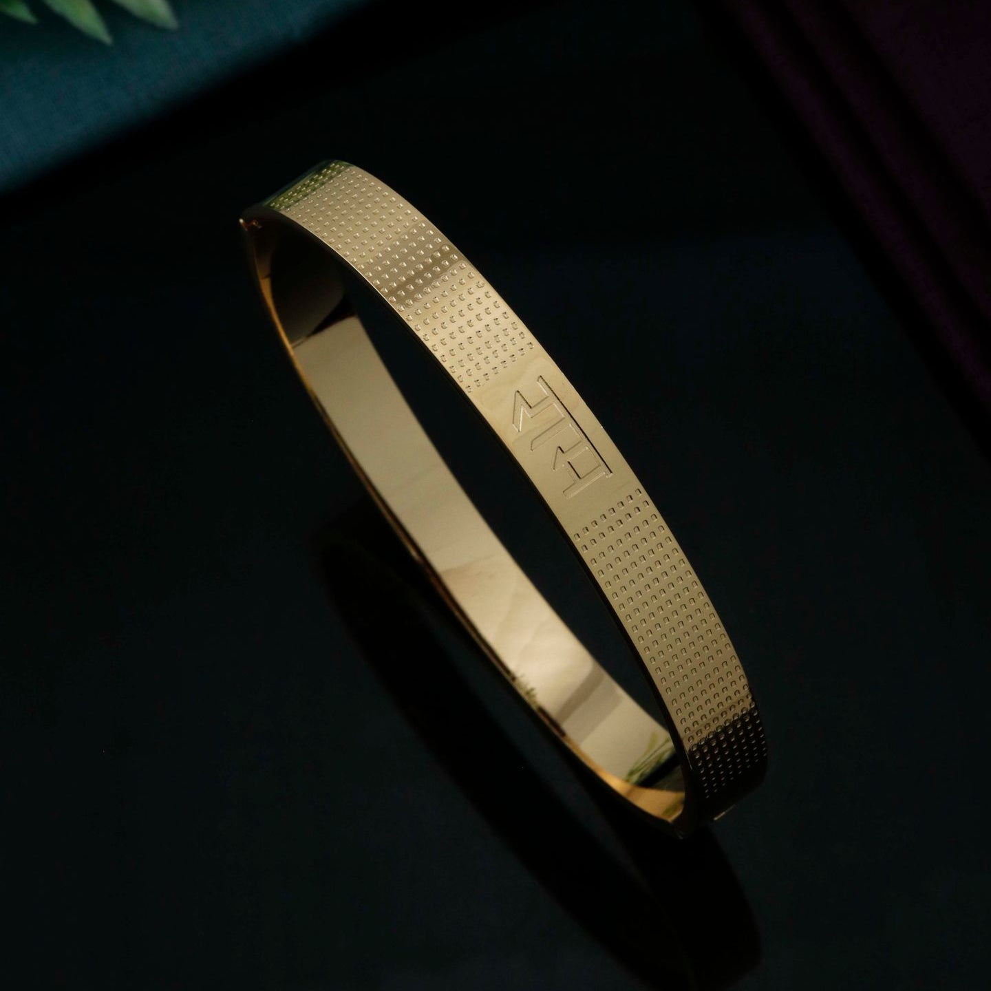 Men’s Gold-Plated Kada