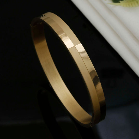 Classic Gold Steel Kada